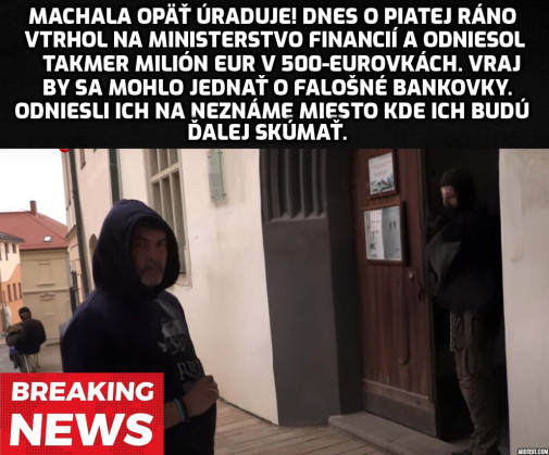 Machala vyšetruje
